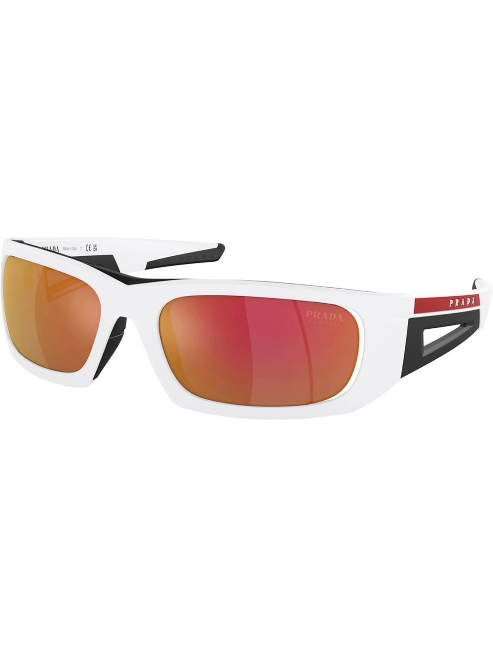 Prada Linea Rossa PS 02YS white and black